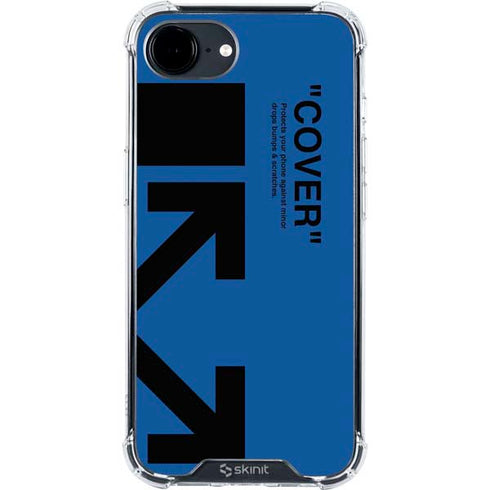 Black and Blue Arrows iPhone 16e Clear Case
