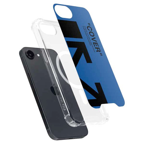 Black and Blue Arrows iPhone 16e MagSafe Case