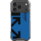 Black and Blue Arrows iPhone 18 Pro Clear Case