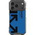 Black and Blue Arrows iPhone 18 Pro Clear Case