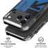 Black and Blue Arrows iPhone 18 Pro Clear Case