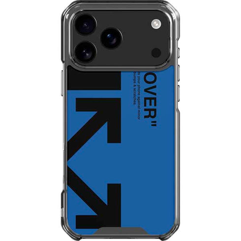 Black and Blue Arrows iPhone 18 Pro Max Clear Case