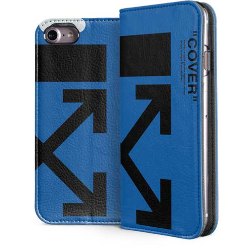 Black and Blue Arrows iPhone 7 Folio Case