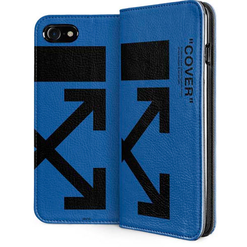 Black and Blue Arrows iPhone SE (2nd & 3rd Gen) Folio Case
