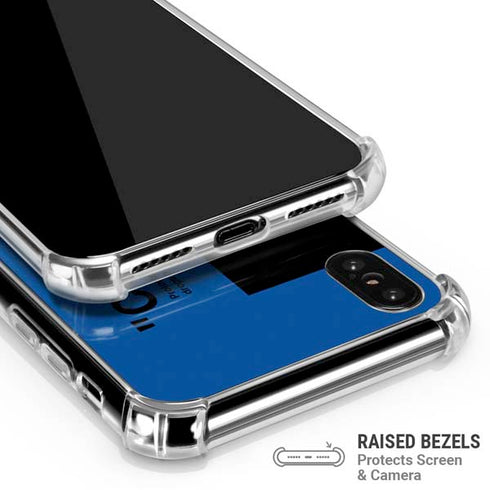 Black and Blue Arrows iPhone X/XS Clear Case
