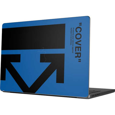 Black and Blue Arrows Apple MacBook Pro 14-inch Skin