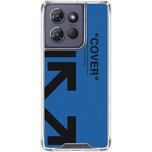 Black and Blue Arrows Moto G 5G (2025) Clear Case