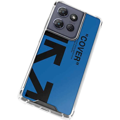 Black and Blue Arrows Moto G 5G (2025) Clear Case