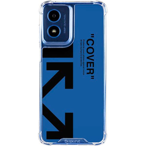 Black and Blue Arrows Moto G 5G (2024) Clear Case