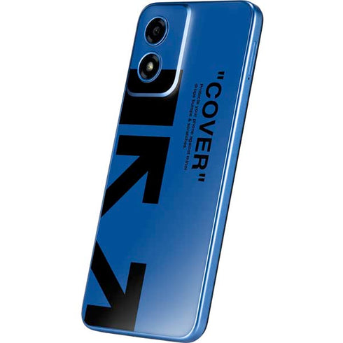 Black and Blue Arrows Moto G Play 4G (2024) Skin