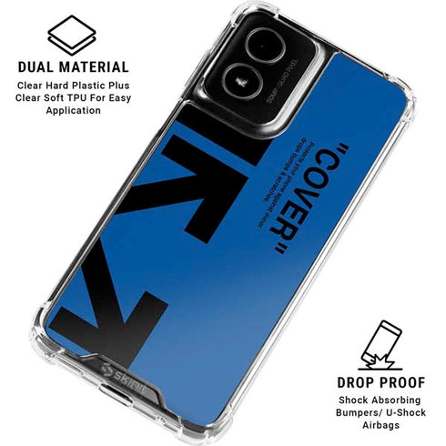 Black and Blue Arrows Moto G Power 5G (2024) Clear Case