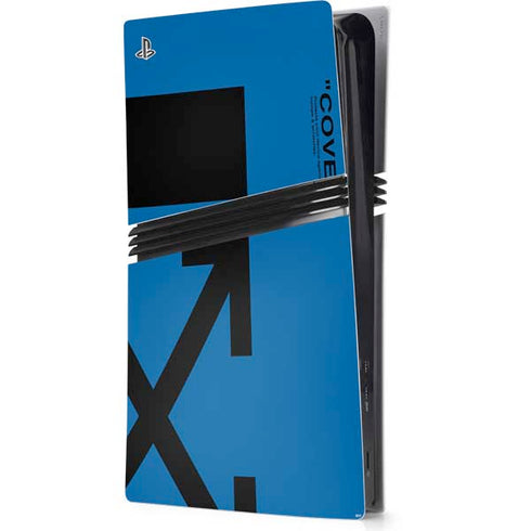 Black and Blue Arrows PS5 Pro Console Skin