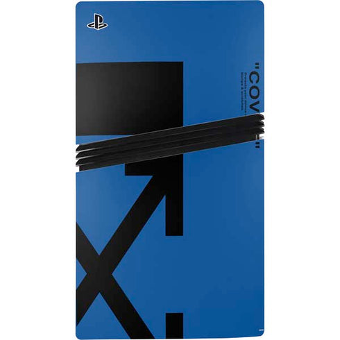 Black and Blue Arrows PS5 Pro Console Skin