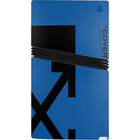 Black and Blue Arrows PS5 Pro Console Skin