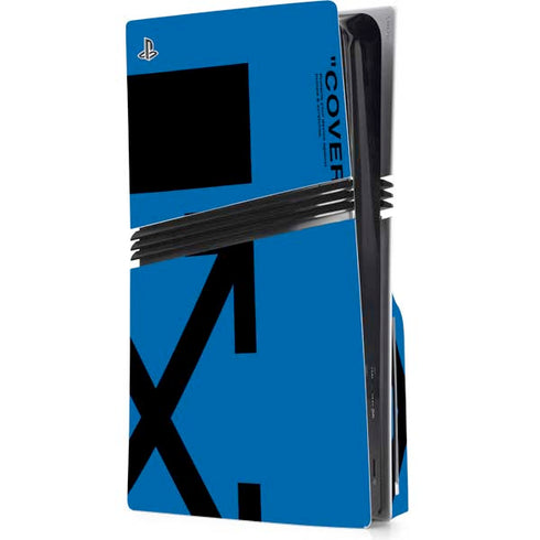 Black and Blue Arrows PS5 Pro Disk Console Skin