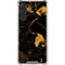 Black and Gold Scattered Marble Galaxy A17 Clear Case