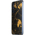 Black and Gold Scattered Marble Galaxy A35 5G Skin