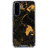 Black and Gold Scattered Marble Galaxy A36 5G Clear Case