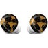 Black and Gold Scattered Marble Galaxy Buds Plus Skin