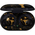 Black and Gold Scattered Marble Galaxy Buds Skin