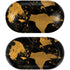 Black and Gold Scattered Marble Galaxy Buds Skin