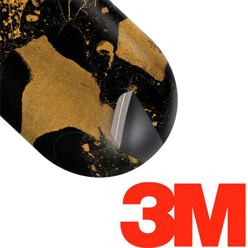 Black and Gold Scattered Marble Galaxy Buds Skin