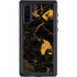 Black and Gold Scattered Marble Galaxy Cases