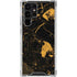Black and Gold Scattered Marble Galaxy S23 Ultra Clear Case