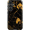 Black and Gold Scattered Marble Galaxy S25 Impact Case