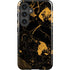 Black and Gold Scattered Marble Galaxy S25 Impact Case