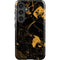 Black and Gold Scattered Marble Galaxy S25 Plus Impact Case