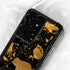 Black and Gold Scattered Marble Galaxy S24 Ultra Waterproof Case