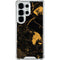 Black and Gold Scattered Marble Galaxy S25 Ultra Clear Case