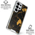 Black and Gold Scattered Marble Galaxy S25 Ultra Clear Case