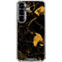 Black and Gold Scattered Marble Galaxy S26 Clear Case
