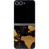 Black and Gold Scattered Marble Galaxy Z Flip6 Skin
