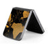 Black and Gold Scattered Marble Galaxy Z Flip6 Skin