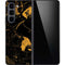 Black and Gold Scattered Marble Galaxy Z Fold5 5G Skin