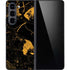 Black and Gold Scattered Marble Galaxy Z Fold5 5G Skin