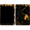 Black and Gold Scattered Marble iPad Skins