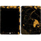 Black and Gold Scattered Marble Apple iPad Skin