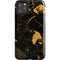Black and Gold Scattered Marble iPhone Cases