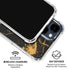 Black and Gold Scattered Marble iPhone 15 Clear Case