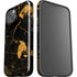 Black and Gold Scattered Marble iPhone 15 Impact Case