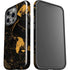 Black and Gold Scattered Marble iPhone 15 Pro Impact Case