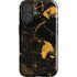 Black and Gold Scattered Marble iPhone 16 Impact Case