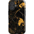 Black and Gold Scattered Marble iPhone 16 Magsafe Impact Case