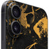Black and Gold Scattered Marble iPhone 16 Plus Skin