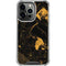 Black and Gold Scattered Marble iPhone 16 Pro Clear Case
