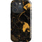 Black and Gold Scattered Marble iPhone 16 Pro Magsafe Impact Case